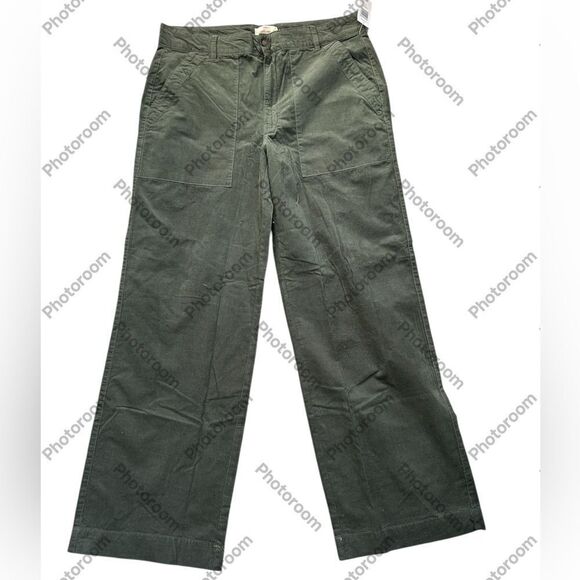 Weatherproof Vintage Ladies' Wide Leg Corduroy Pants, Olive 8,NWT - Picture 2 of 9